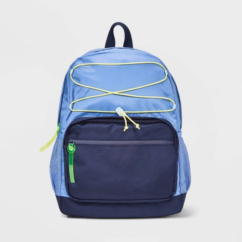 Kids' 16" Colorblock Ripstop Backpack - Cat & Jack™ Blue | Target