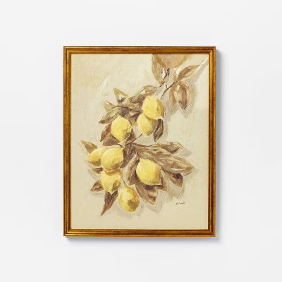 16"x20" Lemons Vintage Framed Wall Art - Threshold™ designed with Studio McGee | Target