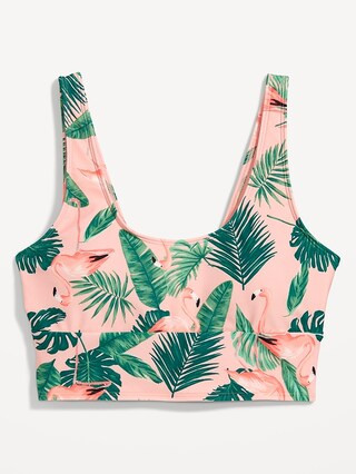 Matching Scoop-Neck Longline Bikini Swim Top for Women | Old Navy (US)