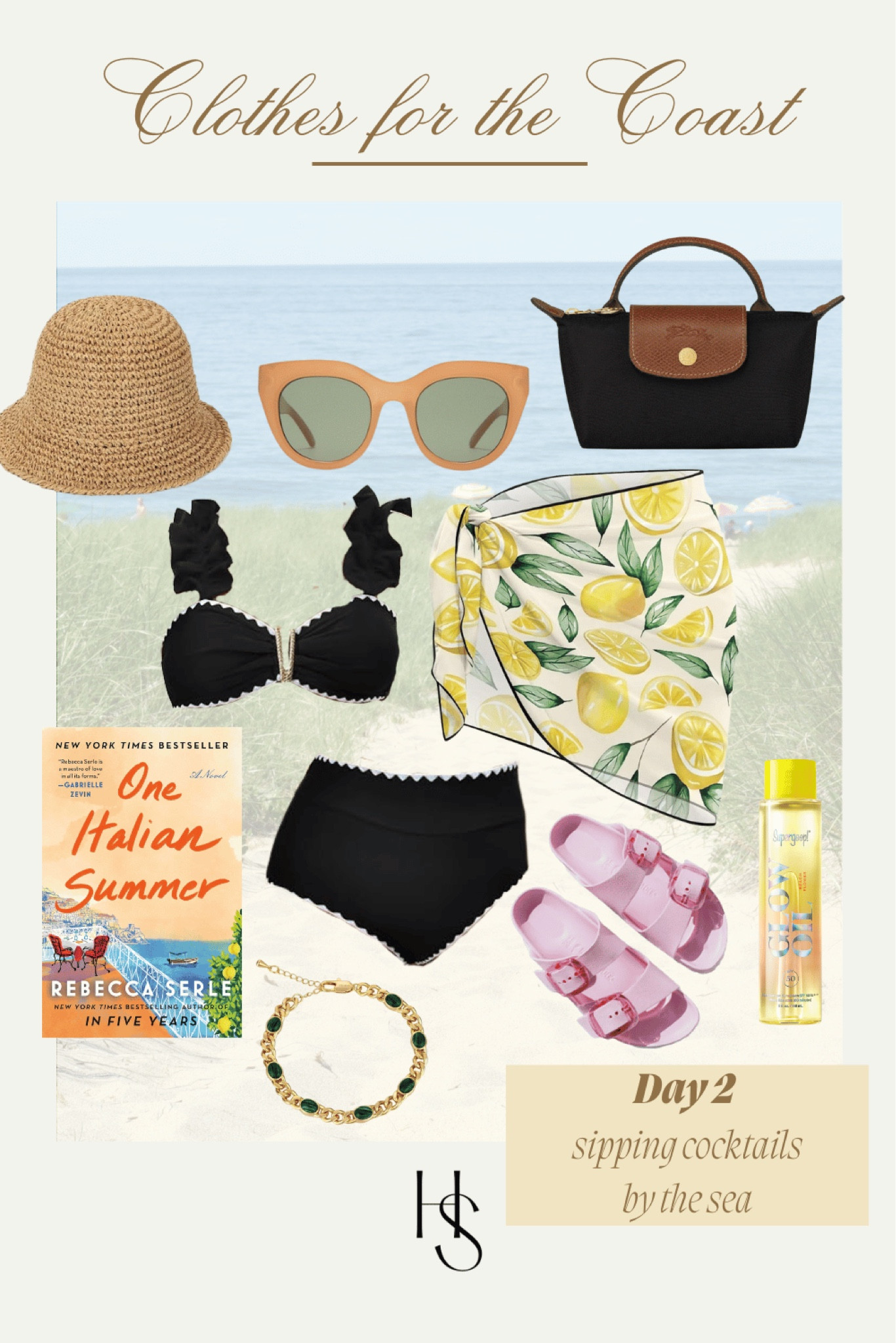 Clothes for the Coast: Cape Cod vacation outfit day 2 - sipping cocktails by the sea. Love this lemon print sarong! PS: I wore the bracelet as an anklet and the pops of green looked awesome with the yellow in the sarong! 
This outfit is from my article on my blog: Cape Cod Vacation Outfits: What I Wore in the Cape
What to wear in Cape Cod 
Cape Cod packing list 
Cape Cod summer style
Cape Cod swim style 
Cape Cod travel outfits 
Cape Cod outfit ideas 
New England summer outfits 
What I wore in Cape Cod 
Cape Cod beach vacation wardrobe 
Stylish outfits for Cape Cod
What to wear in New England
Coastal packing list 
Coastal summer style
Coast swim style 
Coastal travel outfits 
Coastal outfit ideas 
New England summer outfits 
What I wore on the New England Coast
Coastal beach vacation wardrobe 
Stylish outfits for the coast