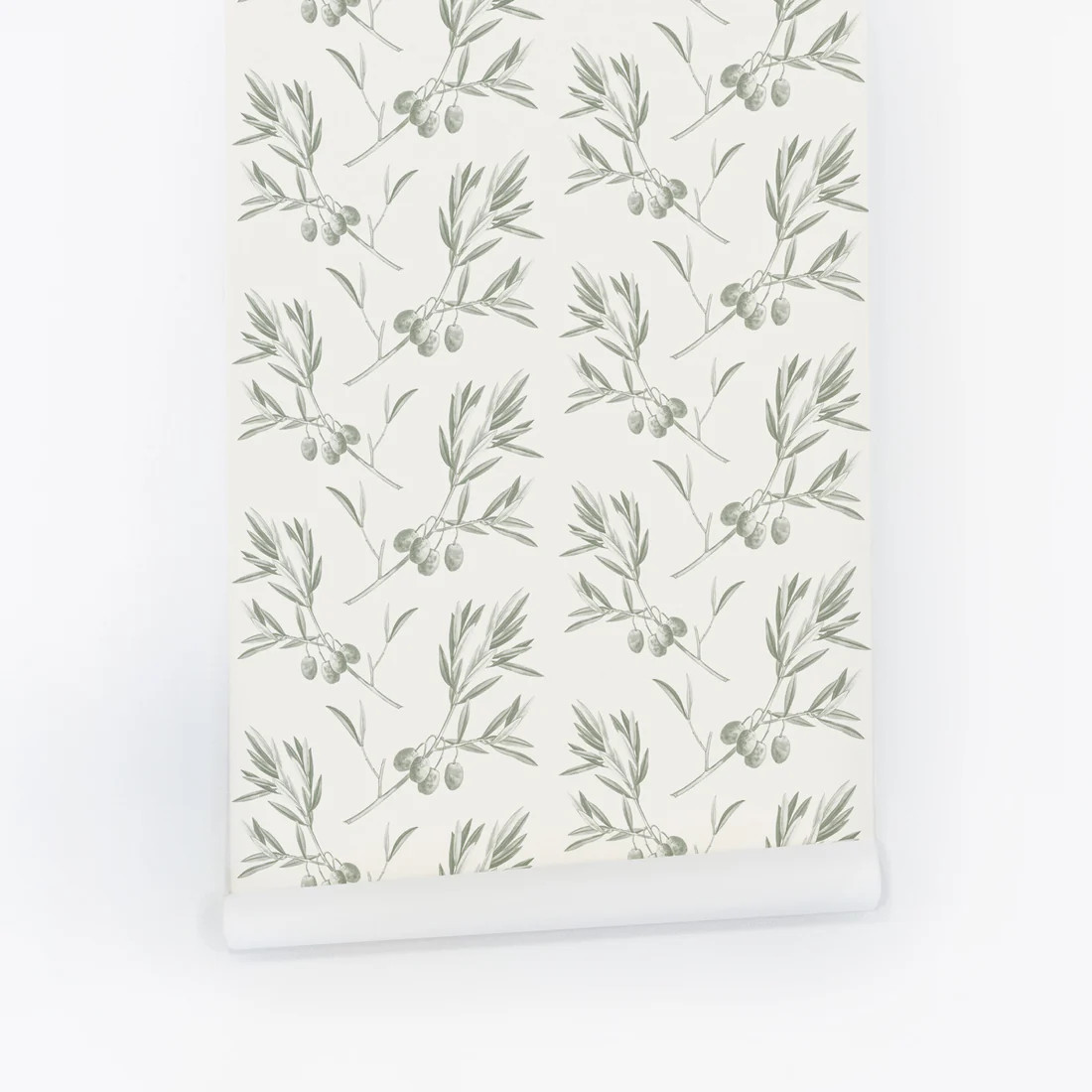 Vintage Olive Pattern Wallpaper | Livettes Wallpaper
