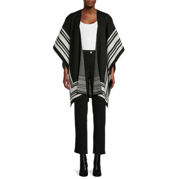 Time and Tru Adult Women's Stripe Wrap - Walmart.com | Walmart (US)