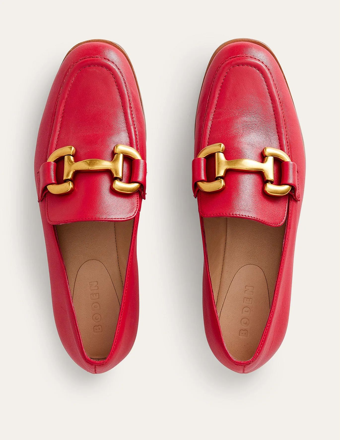 Iris Snaffle Loafers - Bright Pink Metallic leather | Boden US | Boden (US)