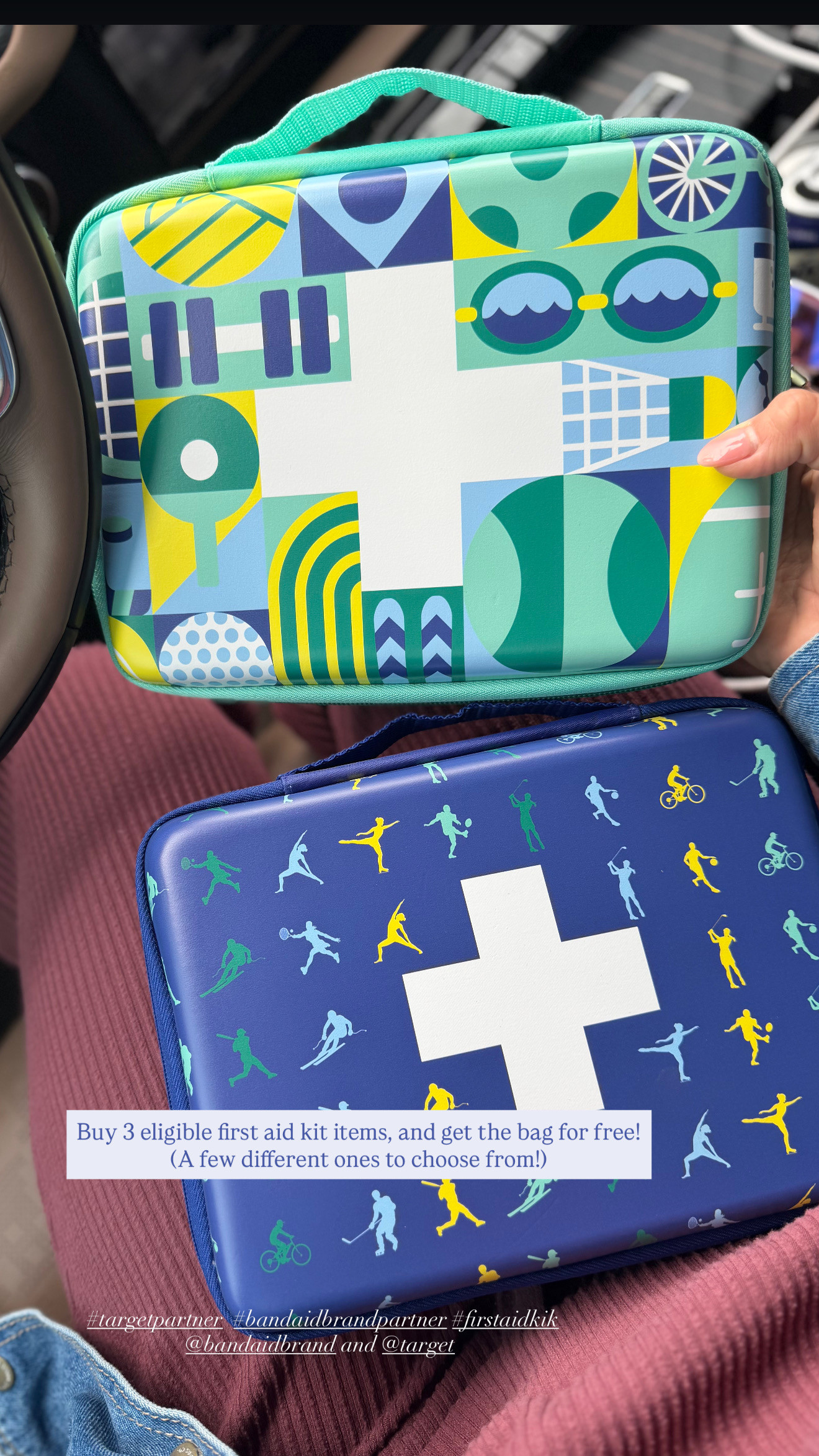 #ad Target does it again 👏 The BAND-AID® Brand Build Your Own First Aid Kit is back at Target and honestly it’s the ultimate sideline mom starter pack. When you buy 3 eligible first aid items, you get the bag FREE 🙌 I customized ours with BAND-AID® Brand bandages, Neosporin, and antiseptic spray so we can keep one in the car all summer long for practices, pool days, camps, road trips, and everything in between 😅 I love that you can build it around what your family actually uses, and the sports-themed bags this year are SO cute ⚽️🏀⛳️ #ad #TargetPartner #BANDAIDBrandPartner #firstaidkit  @target @bandaidbrand @Shop.LTK #liketkit https://on.ltk.com/+BRiL4k0Wgj7IE1nGEywmDw

#LTKmomlife #LTKKids