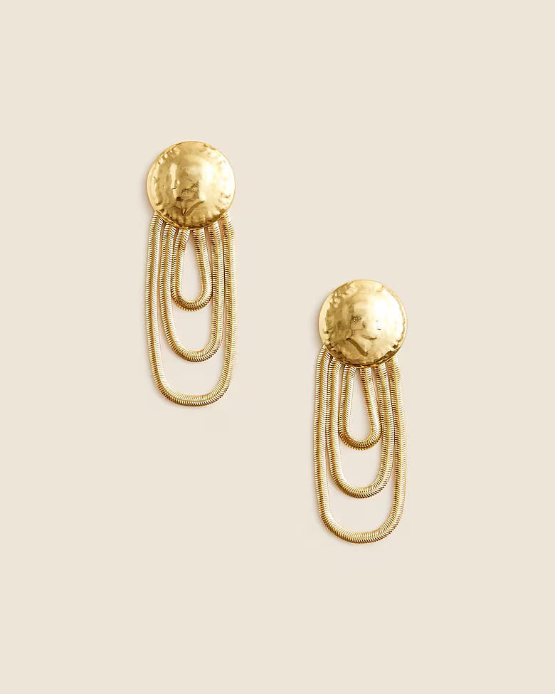 Coin chain drop earrings | J. Crew US