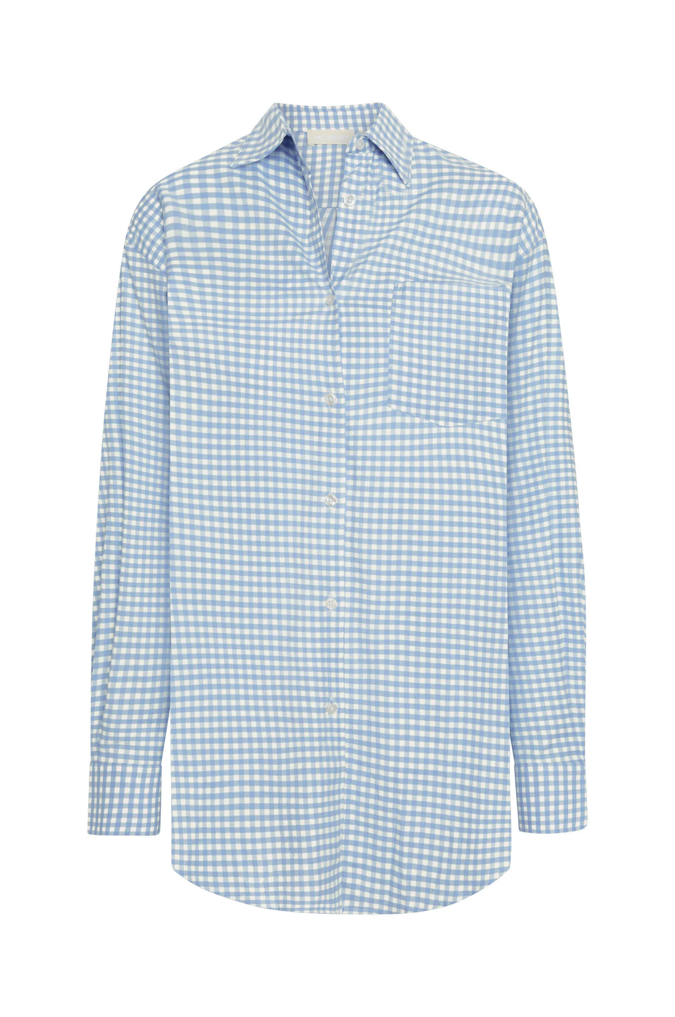 La Jolla Shirt - Sky Gingham | Monday Swimwear