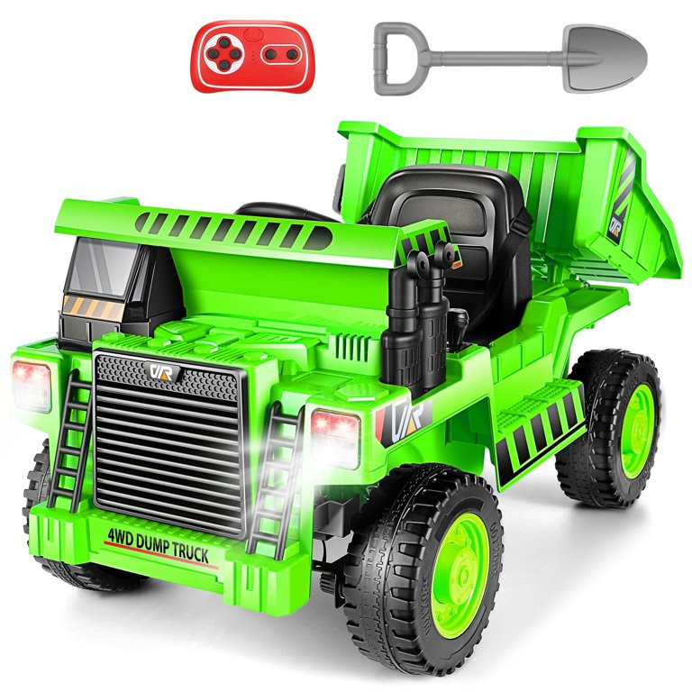 Farmdex Ride on Dump Truck, 12 Volt Ride on Toys with Dump Bed, 4WD Electric Car for Kids w/ Remo... | Walmart (US)