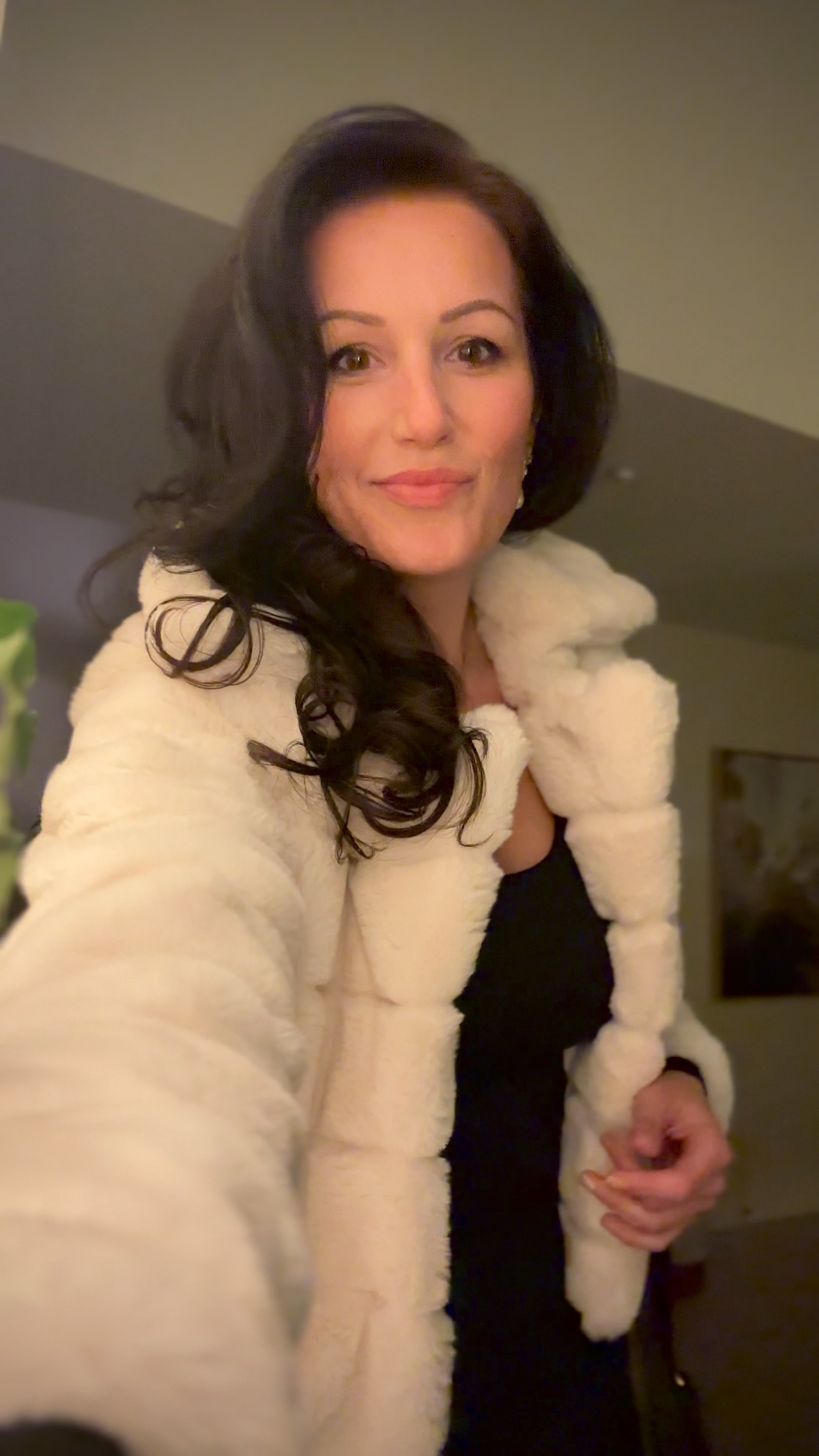 Cozy date night outfit for a fancy dinner & wine tasting = a faux fur coat over a sophisticated monochromatic bodysuit, pants, and stiletto pumps. 

Fall outfits - Holiday outfits - Thanksgiving outfits - Fall style 

#LTKstyletip #LTKVideo #LTKSeasonal