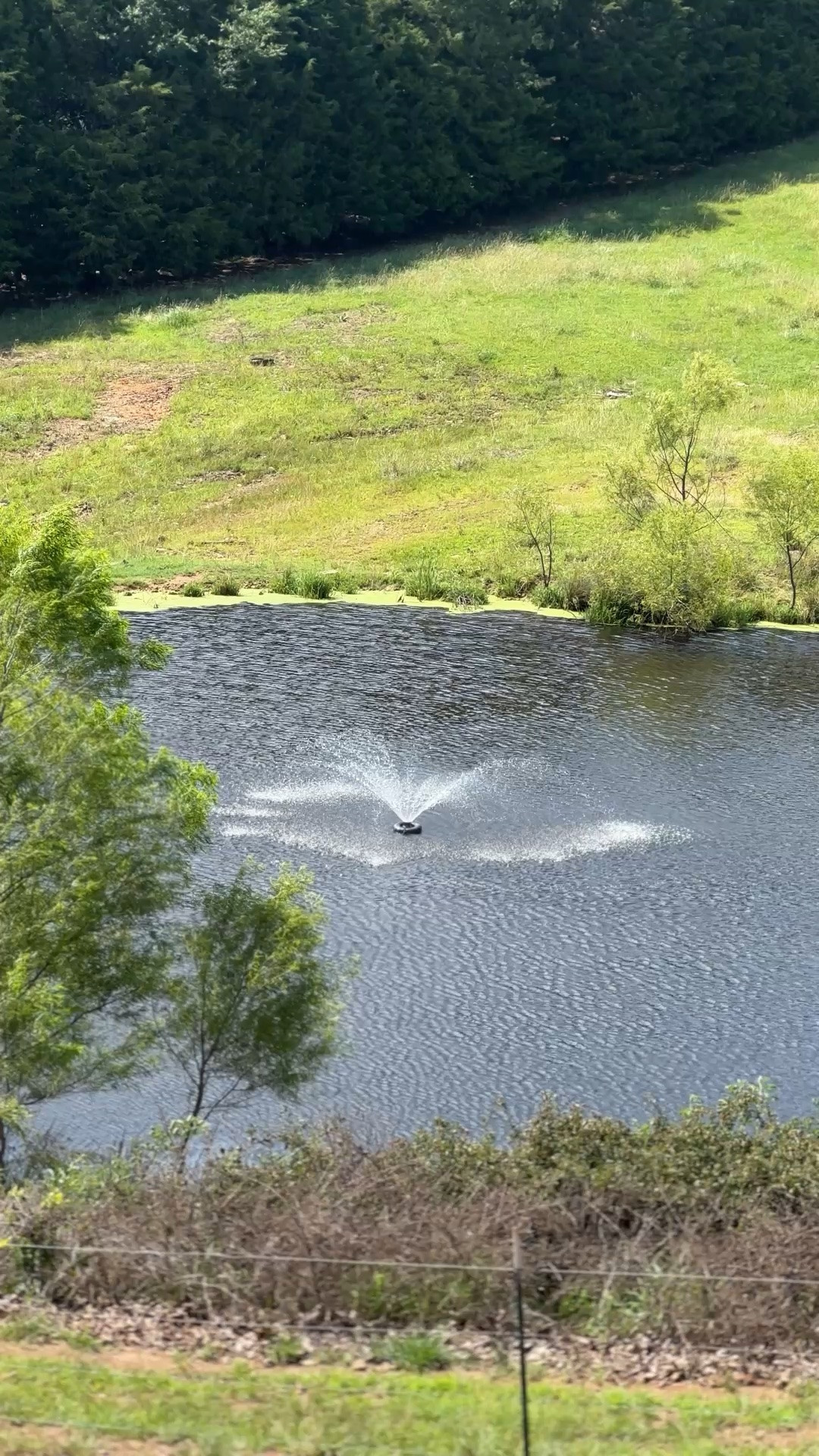 Pond, home, water fountain, life on the farm

#LTKvlog #LTKHome #LTKdayinmylife