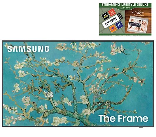 Samsung The Frame 2022 43" QLED TV with Voucher & 2-Yr Warranty - QVC.com | QVC