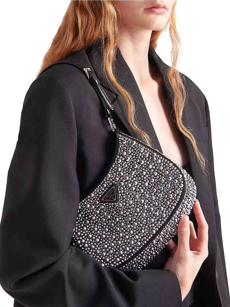 Cleo Satin Bag With Crystals | Saks Fifth Avenue