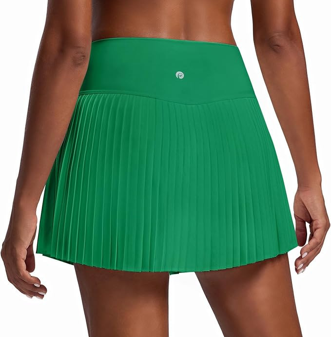PINSPARK 15" High Waist Pleated Tennis Skirts for Women with Shorts Mini Athletic Workout Golf Sk... | Amazon (US)