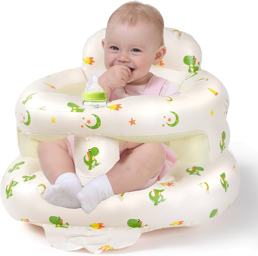 Inflatable Baby Chair,Inflatable Baby Seat for Babies 3 Months & Up,Blow Up Chair with Built-in A... | Amazon (UK)