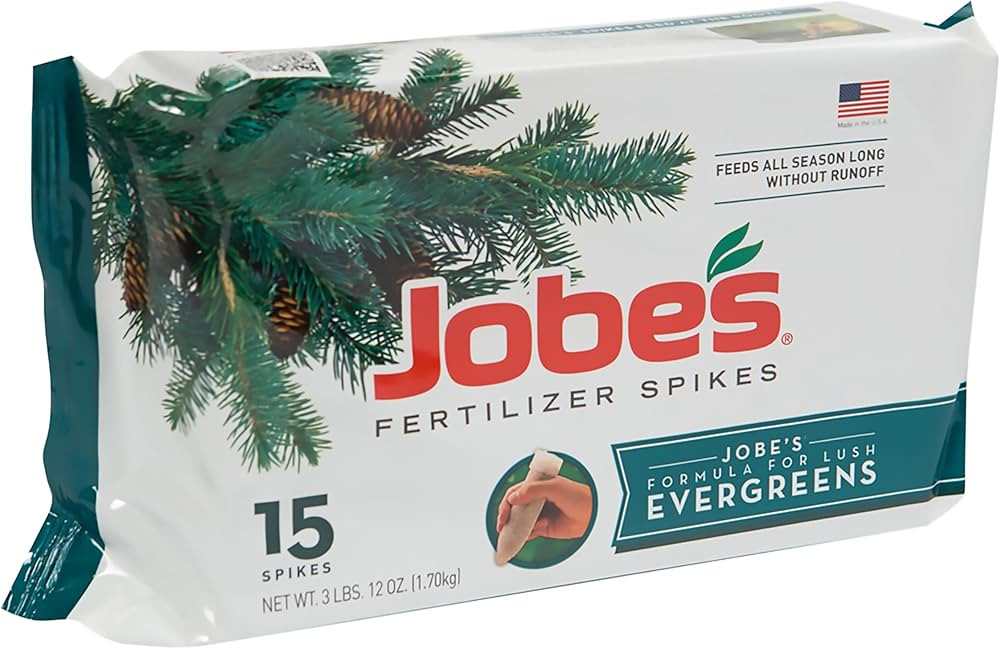 Jobe’s Slow Release Evergreen Fertilizer Spikes, Easy Plant Care for Cypress, Arborvitae, Pine,... | Amazon (US)