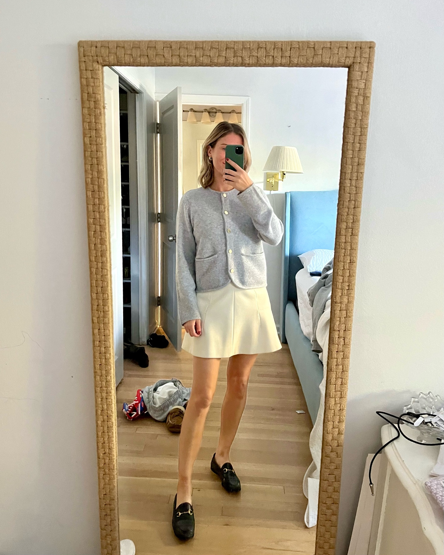 Absolutely loving this new super soft sweater jacket! 

Dressed it up for church but it looks just as cute with jeans or silk/satin pants. Will wear with a turtleneck once it gets colder, too!

Fits true to size and comes in a few colors as well as a cable knit version! 

Skirt is old J.Crew, everything else linked exact! 

#LTKFindsUnder100 #LTKSeasonal #LTKStyleTip