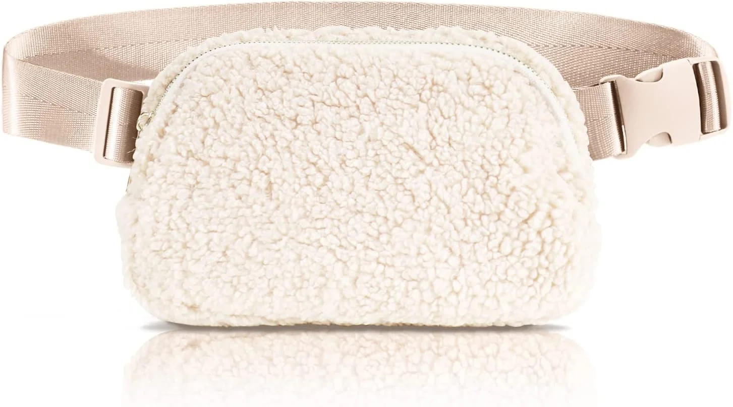 Ultrafun Unisex Fleece Belt Bag, Sherpa Fanny Pack for Women Men, Fashion Everywhere Crossbody Wa... | Walmart (US)