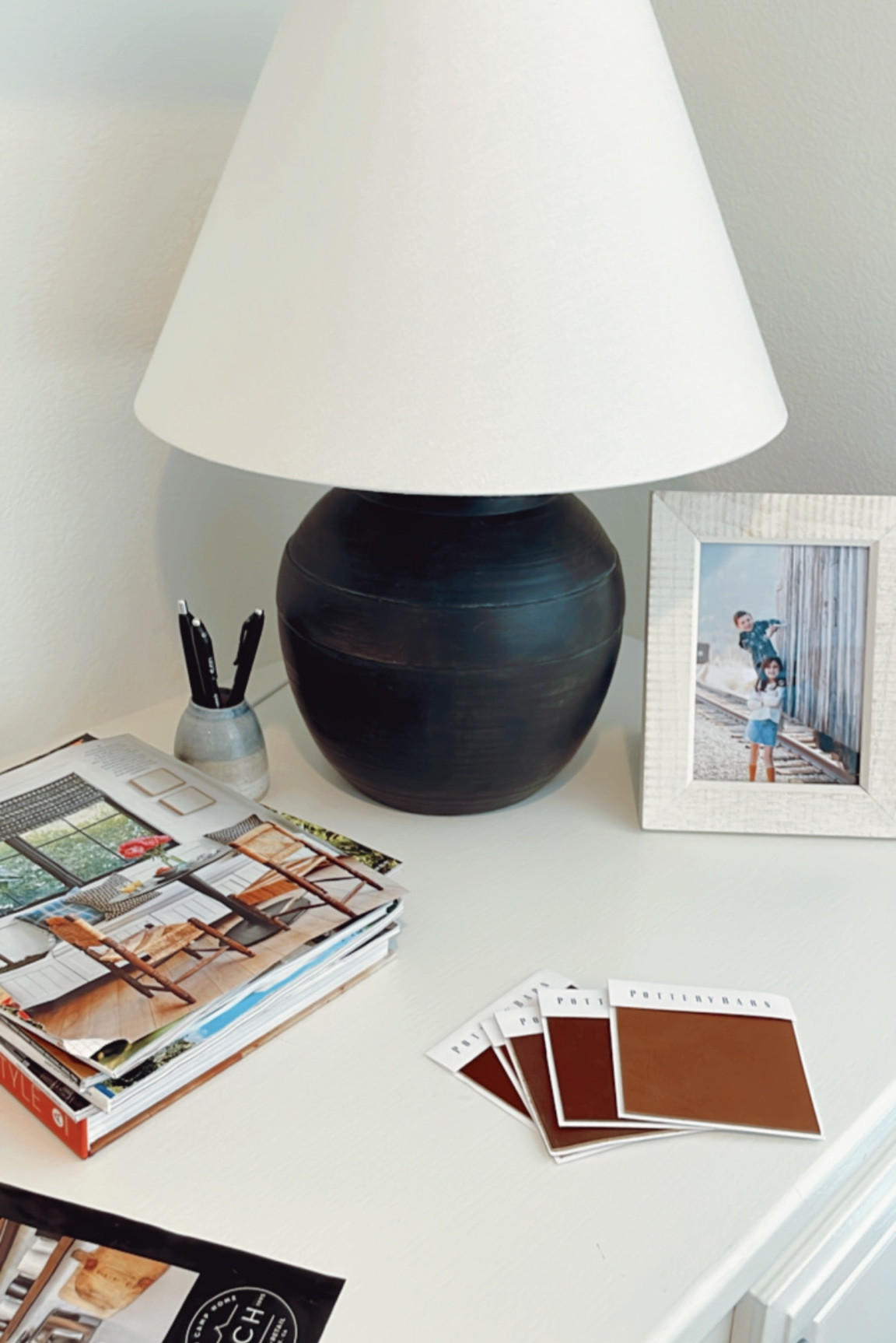 Loving my new stoneware table lamp from Target! Very similar to the one at Pottery Barn which I also linked here. 🤗

#tablelamp #bedsidelamp #nightstandlamp #largelamp #blacklamp #ltkhome #targetfind