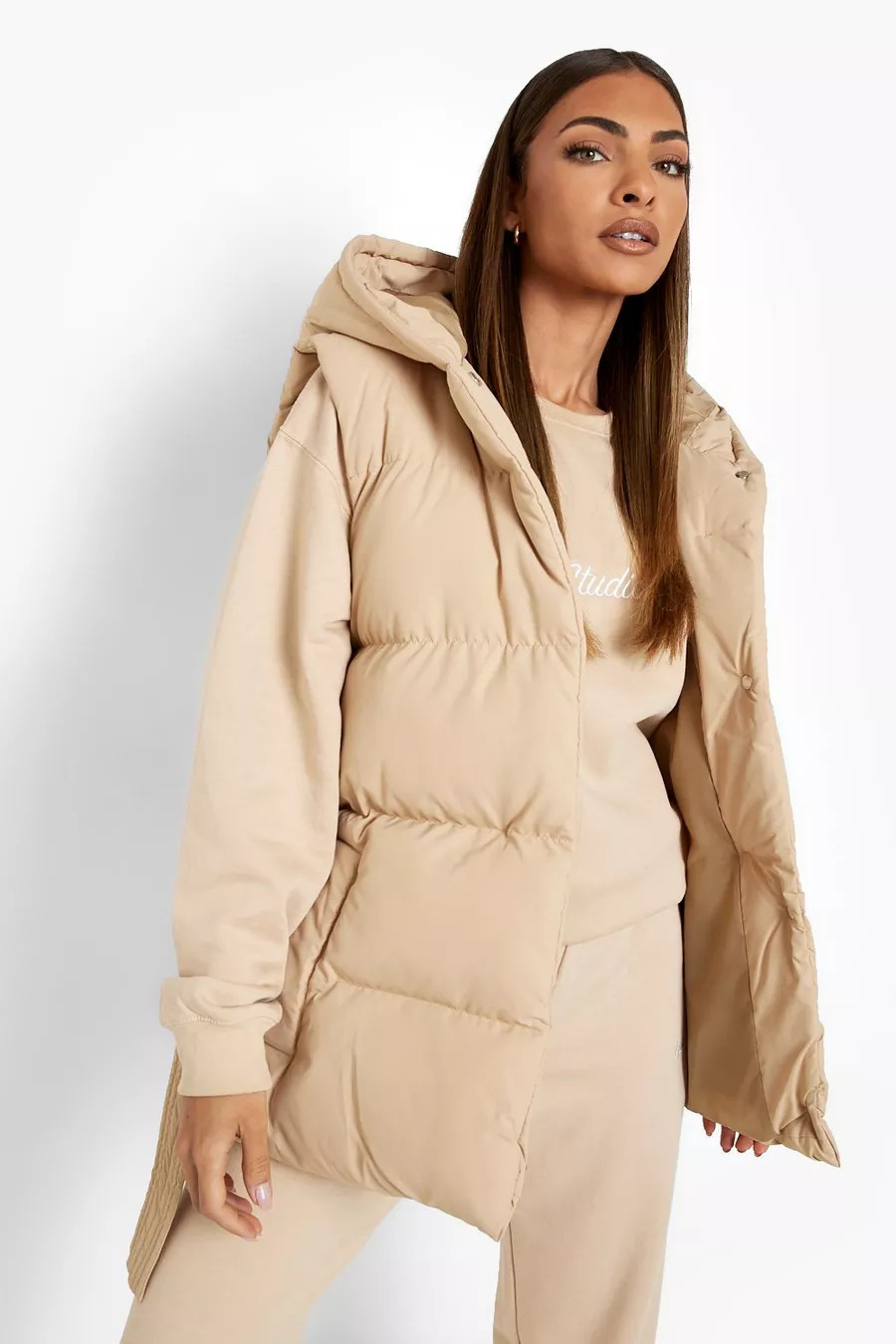 Belted Puffer Vest | Boohoo.com (US & CA)