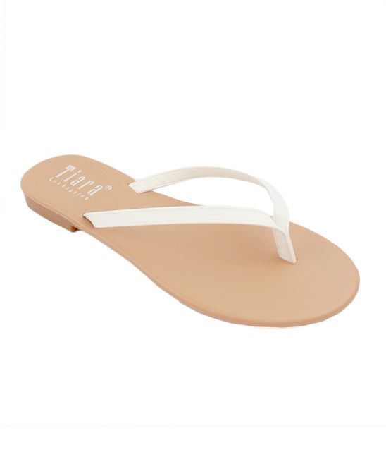 Tiara Women's Sandals WHITE - White Sami Flip-Flop - Women | Zulily
