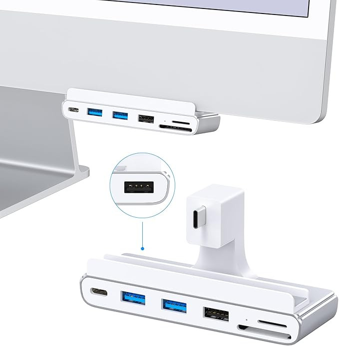 USB c hub for iMac 24 inch, 7-in-1 USB C hub, USB 3.0 5Gbps, SD/TF Card Reader, USB c Docking Sta... | Amazon (US)