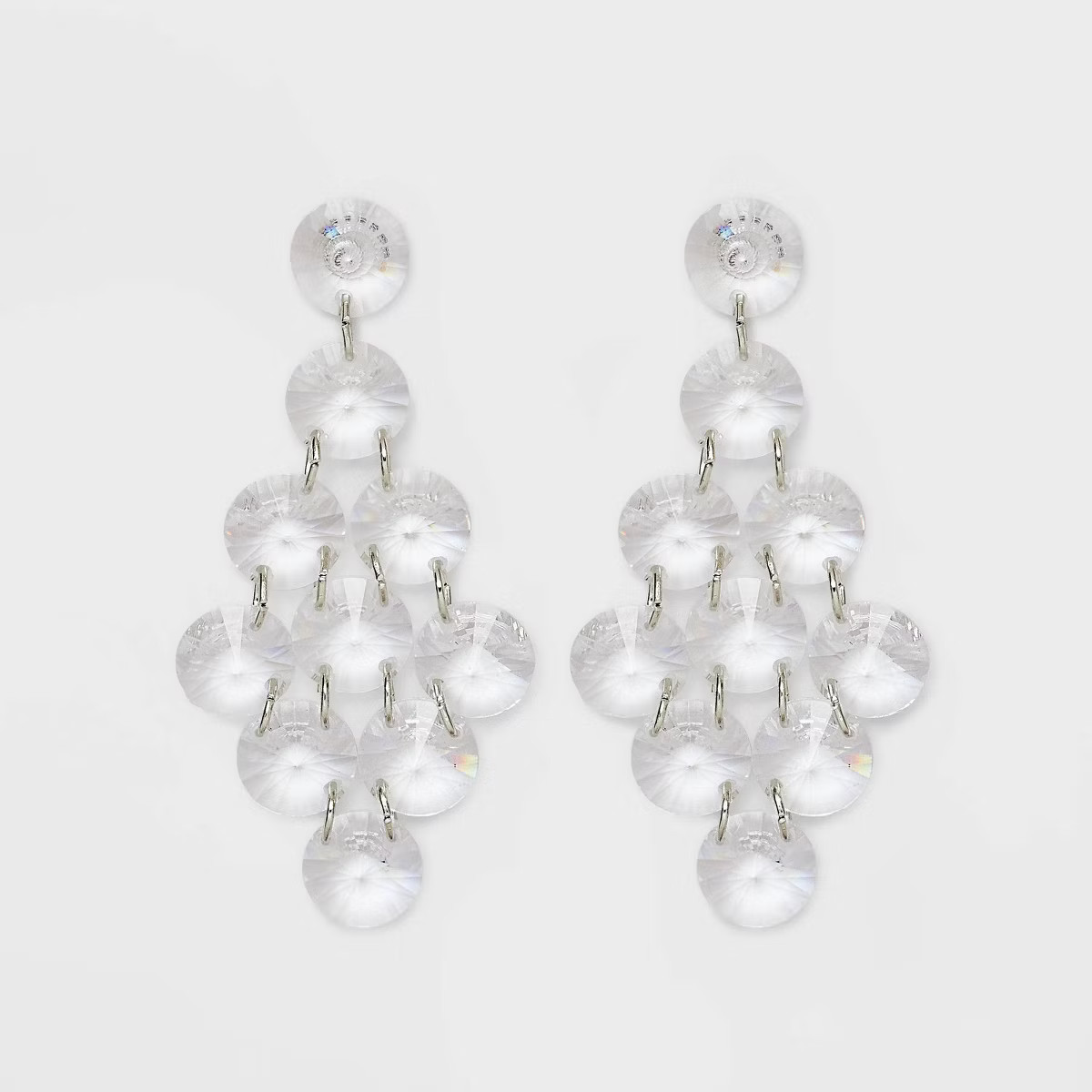Stone Chandelier Drop Earrings - A New Day™ Clear | Target