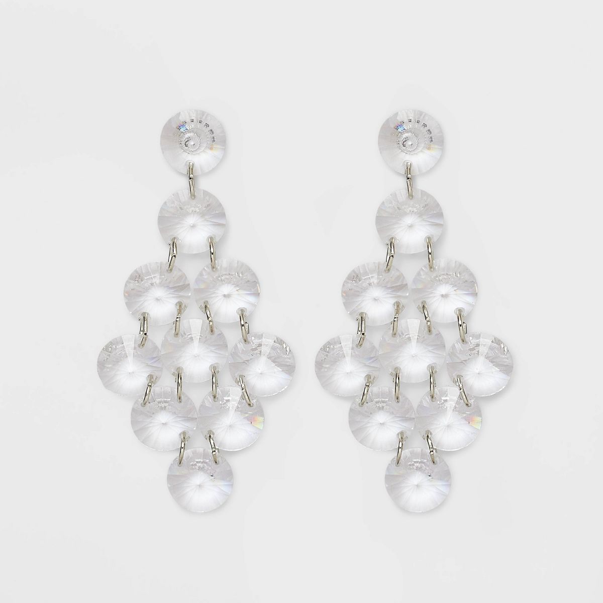 Stone Chandelier Drop Earrings - A New Day™ Clear | Target