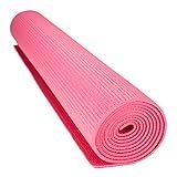 Crown Sporting Goods 3mm Compact Cushion Yoga Mat, Pink, 1/8 | Amazon (US)