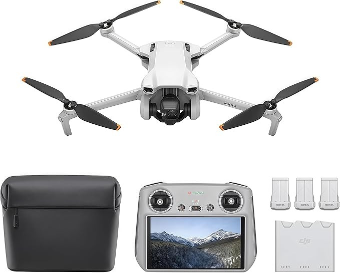 DJI Mini 3 Fly More Combo (DJI RC) – Lightweight 3x Mechanical Gimbal Mini Camera Drone with 4K... | Amazon (UK)