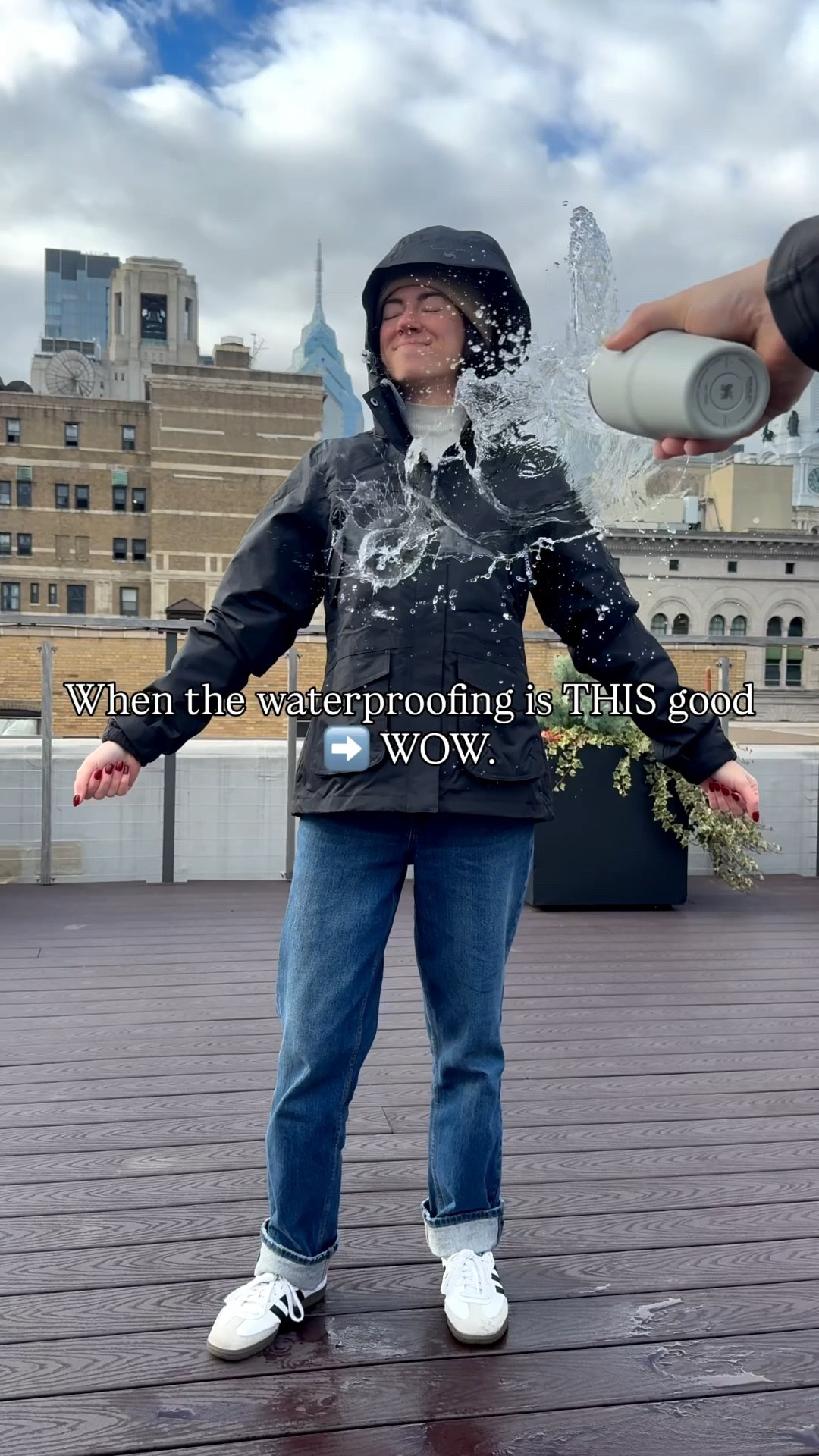 Comment "WOW" for the links 🤎 This 3-in-l jacket 🤝 unpredictable Philly weather.

If you saw last week's video - yes, we're upping the chaos and testing this one from the front. And honestly... wow! The waterproofing on this beads up so cleanly you can literally shake the droplets off.

This @cameloutdoorus Waterproof Ski Jacket 3-in-l comes with a fleece inner liner, a fully waterproof outer shell, and the option to wear them together as one super-warm winter jacket. There's only one jacket - you just choose the contiguration.

✨ Comment "WOW" or "SHOP" for the links sent straight to your DMs + use
my discount code RACHEL10 for 10% off your order on their website!
✨ Follow @rachel.corridean for more style inspo and city-life moments.
.
.
.
@cameloutdoorus #camel #cameloutdoor #cameljacket #layerupwithcamel

#LTKCyberWeek #LTKPetite #LTKGiftGuide