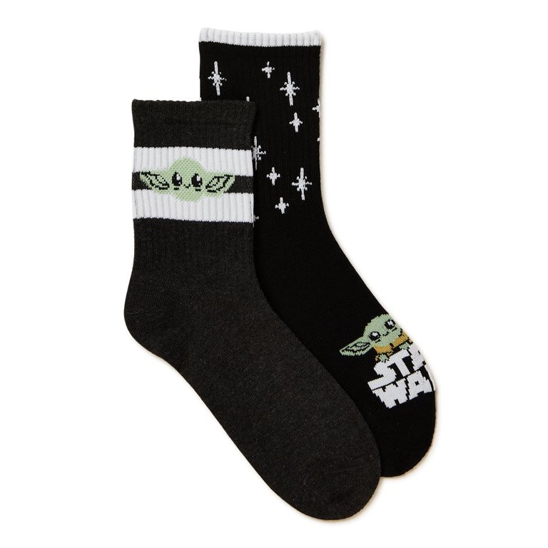 Star Wars The Mandalorian, Women's Mid-Crew Socks, 2-Pack, Size 4-10 | Walmart (US)