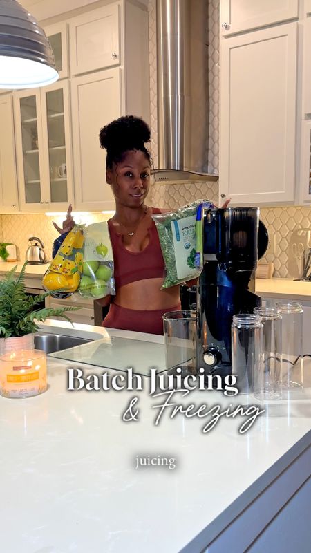 I tried batch juicing and freezing to save me time and help with consistently having ready to go juices 🤗🥒🍏✨

I read that using an electron microscope, lab testing for enzymes confirms that freshly frozen juice retains up to 95 percent of the original enzyme count and nutritional value when measured after 30 days.

I found this information on 👇🏾
https://blog.purejuicer.com/2022/06/01/the-best-way-to-freeze-cold-pressed-juice-for-flavor-and-enzymes/

#LTKActive #LTKfitness #LTKVideo