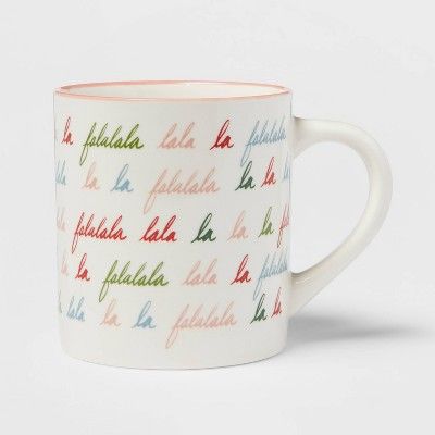 16oz Stoneware Fa La La Mug - Threshold&#8482; | Target