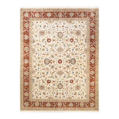 Mogul One-of-a-Kind Hand-Knotted Ivory/Red/Green Area Rug 9'1" x 12'3 | Wayfair North America