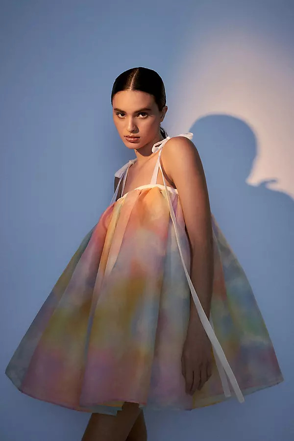 Selkie Rainbow Mini Dress By Selkie in Mint Size L | Anthropologie (US)