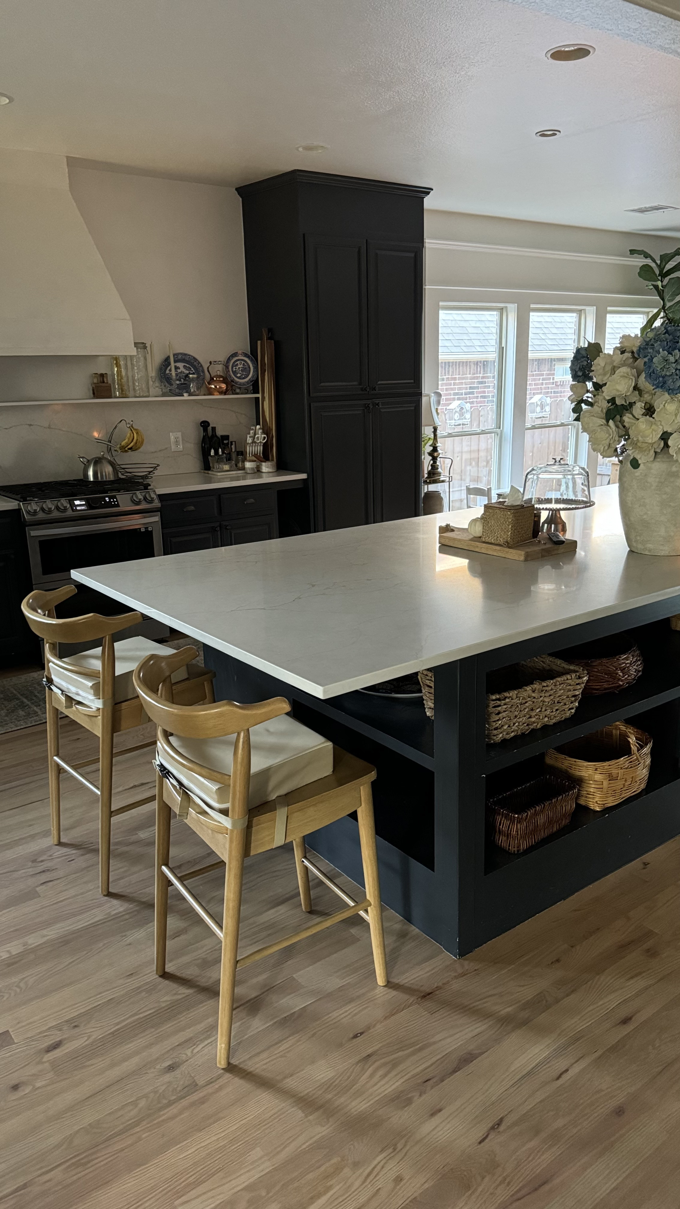 Kitchen barstools with a kids cushion! Wipeable, adjustable and is super thick. 
Booster seat
Goodbye high chair 