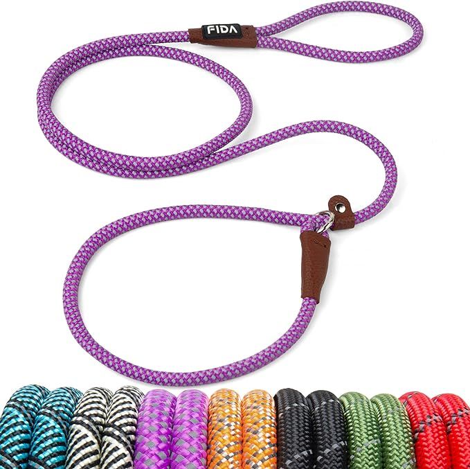 Fida Durable Slip Lead Dog Leash, 6 FT x 3/8" Heavy Duty Dog Loop Leash, Comfortable Strong Rope ... | Amazon (US)