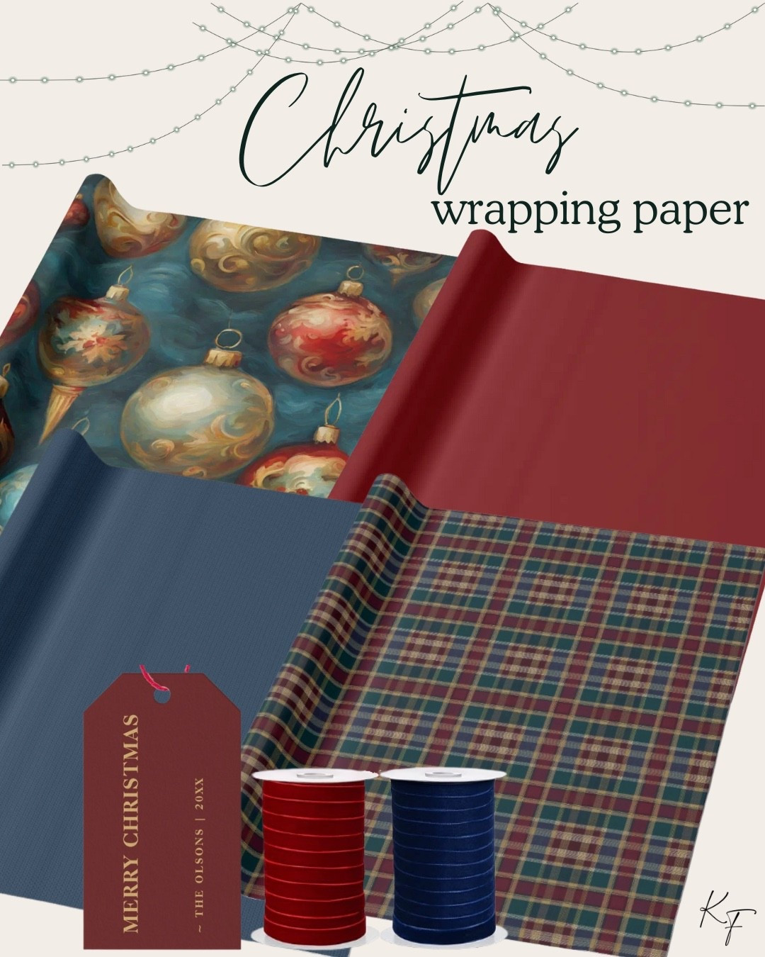 Christmas gift wrapping. Holiday wrapping. Wrapping gifts. Wrapping paper. Christmas wrapping paper. Navy wrapping paper. Blue wrapping paper. Ornament wrapping paper.

#LTKHoliday #LTKGiftGuide #LTKSeasonal