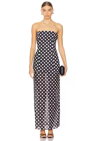 SNDYS x REVOLVE Chloe Dress in Black & White Polka Dot from Revolve.com | Revolve Clothing (Global)