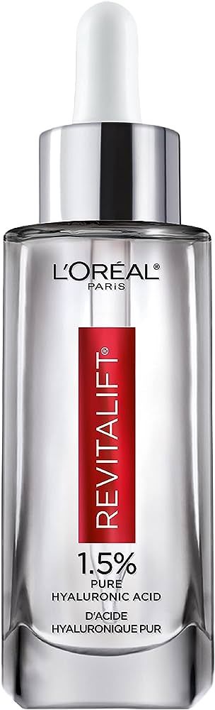L'Oreal Paris Revitalift 1.5% Pure Hyaluronic Acid Face Serum, Hydrate & Reduce Wrinkles, Fragran... | Amazon (US)