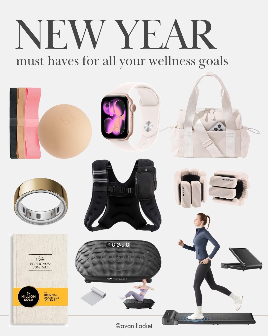 New Year Wellness Goals Must-Haves ✨🌿

New year, refreshed routines 🤍🌿 Everything you need to support your wellness goals and step into your healthiest season yet.

#newyearwellness #wellnessgoals #habitstacking #healthyhabits #selfcare2025 #wellnessessentials #mindbodybalance #newyearnewme #ltkwellness

#LTKActive #LTKselfcare #LTKfitnessgoals