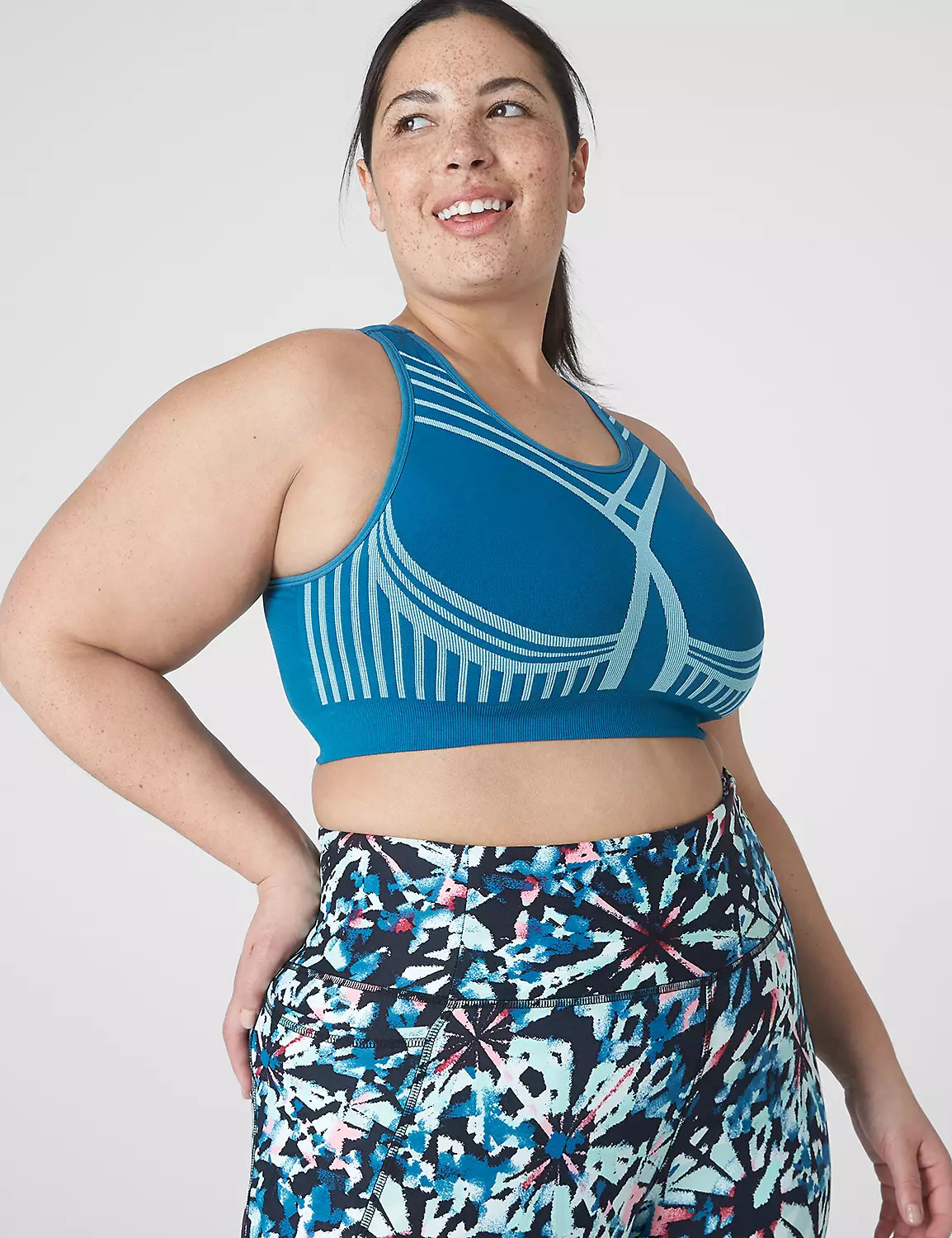 LIVI Wireless Medium-Impact Seamless Sports Bra | Lane Bryant (US)