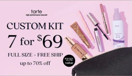 Over $250 value for $69! Tarte’s custom kit sale! Shop now as products sell out fast 

#LTKbeauty #LTKsalealert