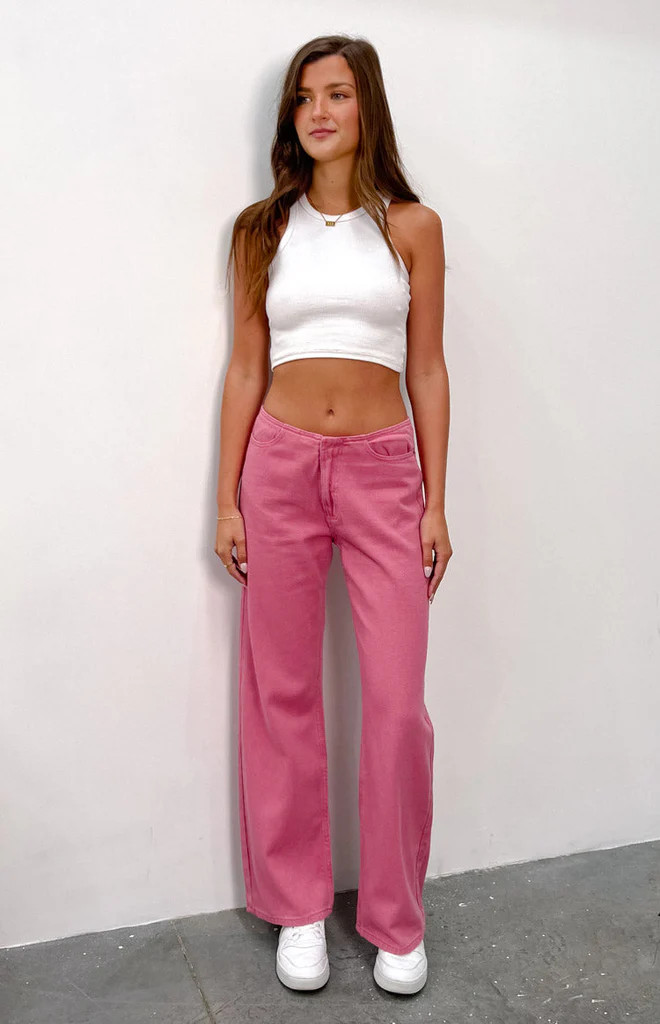 Lioness Practical Magic Hot Pink Jeans | Beginning Boutique (US)