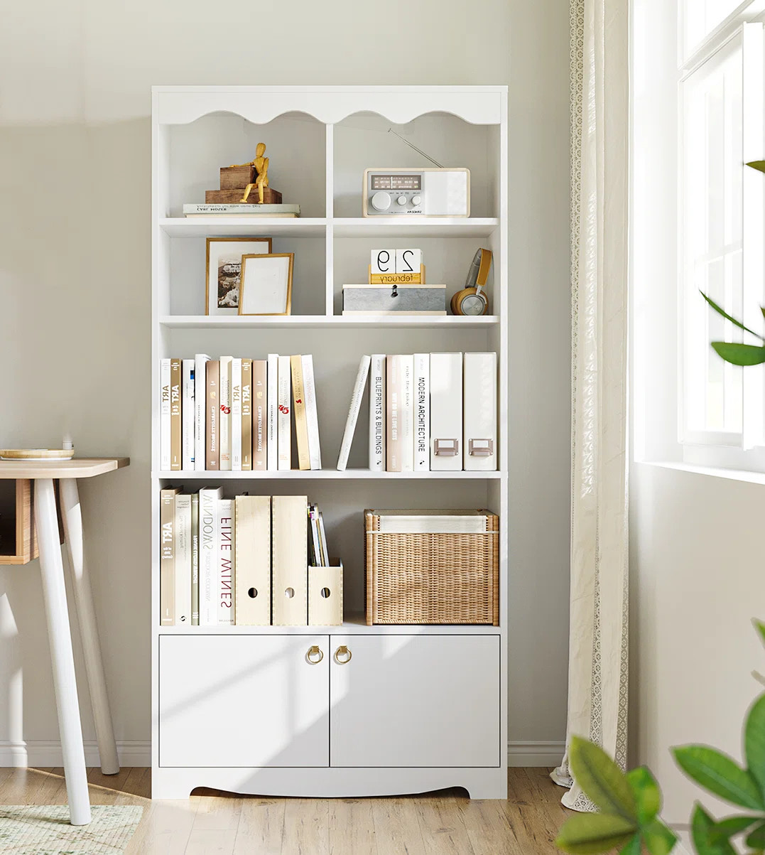 Ebern Designs Saxapahaw 63" H x 31.5" W Standard Bookcase & Reviews | Wayfair | Wayfair North America