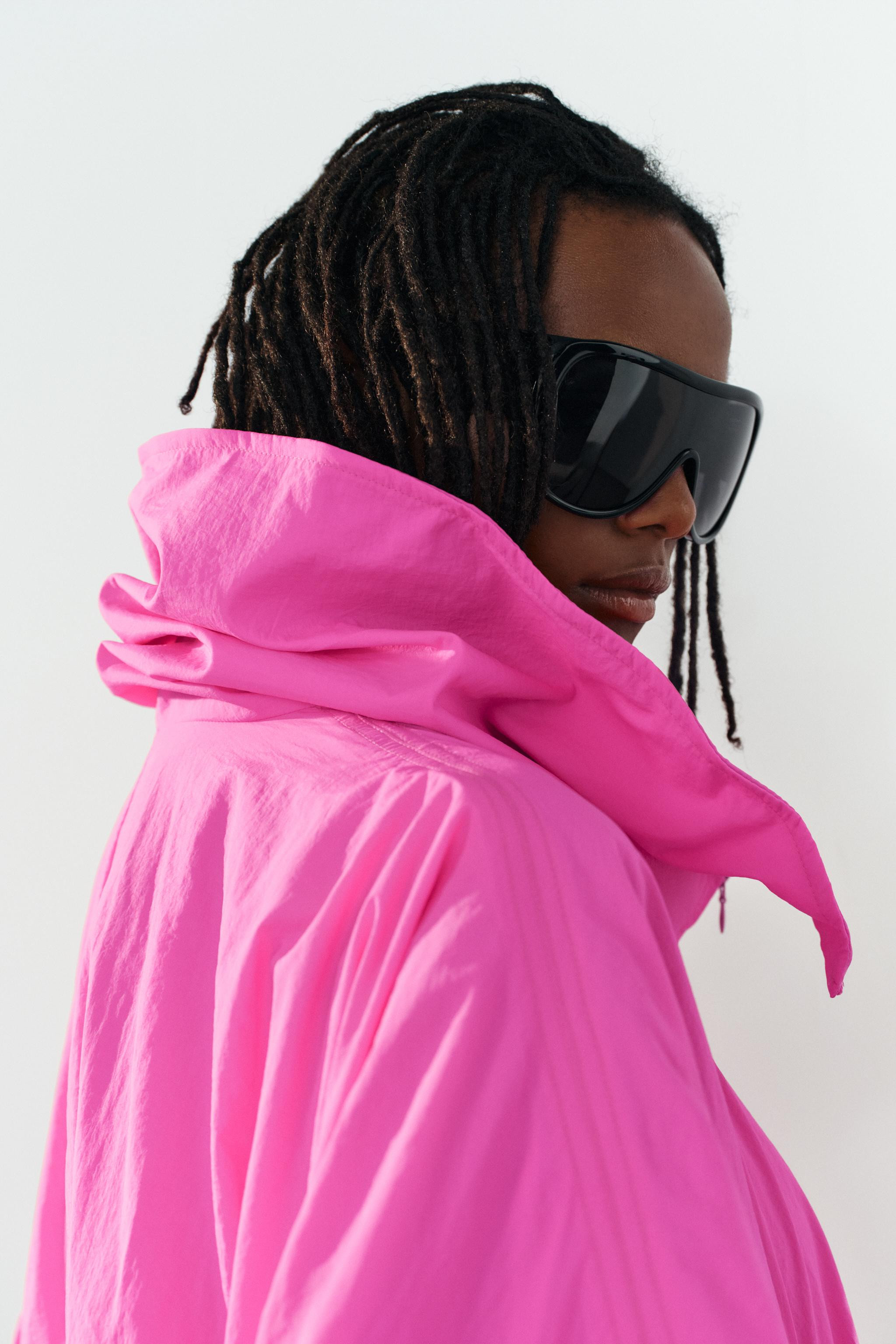 HIGH NECK NYLON JACKET | Zara UK