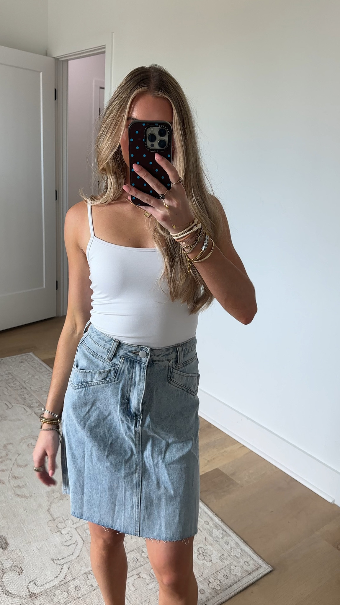 Amazon size small Dqbeng Womens Denim Skirt Casual Short Jean Skirts High Waisted Knee Length Skirt with Pockets

#LTKootd #LTKSeasonal #LTKSaleAlert