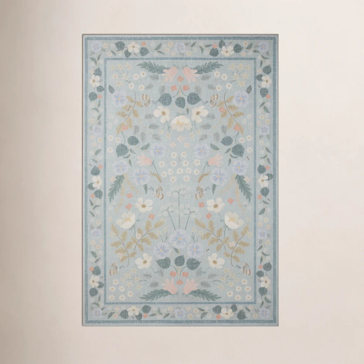 Rifle Paper Co. x Loloi Cotswolds Sky Area Rug | Wayfair North America