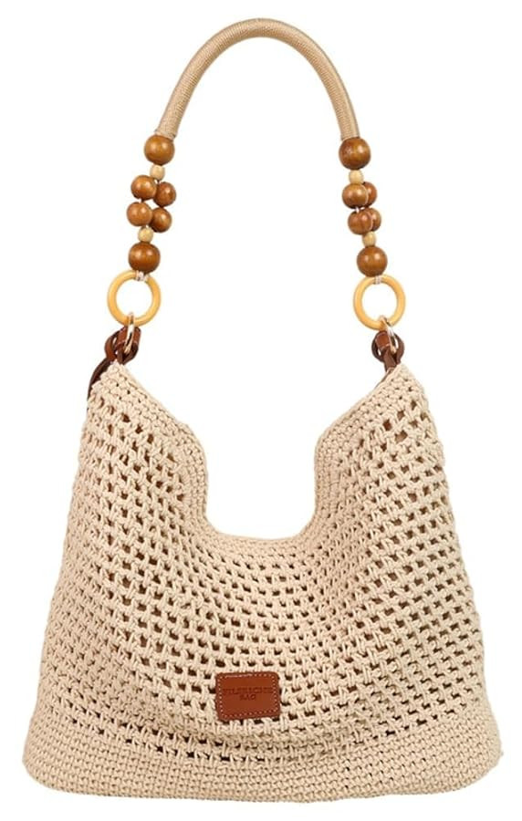 Bohemia Beach Bag Women Macrame Shoulder Tote Bags Crossbody Purse Summer Travel Beach Bag Top-ha... | Amazon (US)