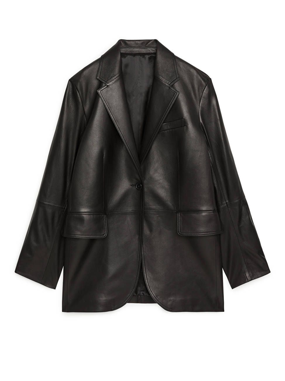 Oversized Leather Blazer
            
           	£290 | ARKET (US&UK)