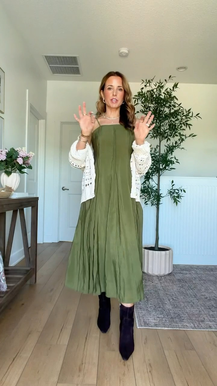 I bought all of the new Target arrivals - here’s what’s worth it! Fall dresses in XS with adjustable straps. Fall outfits. Summer dresses. XS in cardigan. I went up half a size in boots. Family photo outfits. Family photo dresses. New Target arrivals.

#LTKootd #LTKWorkwear #LTKTravel